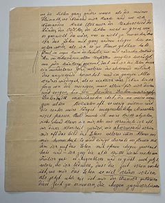 Schreiben von Anna Tumarkin (undatiert)